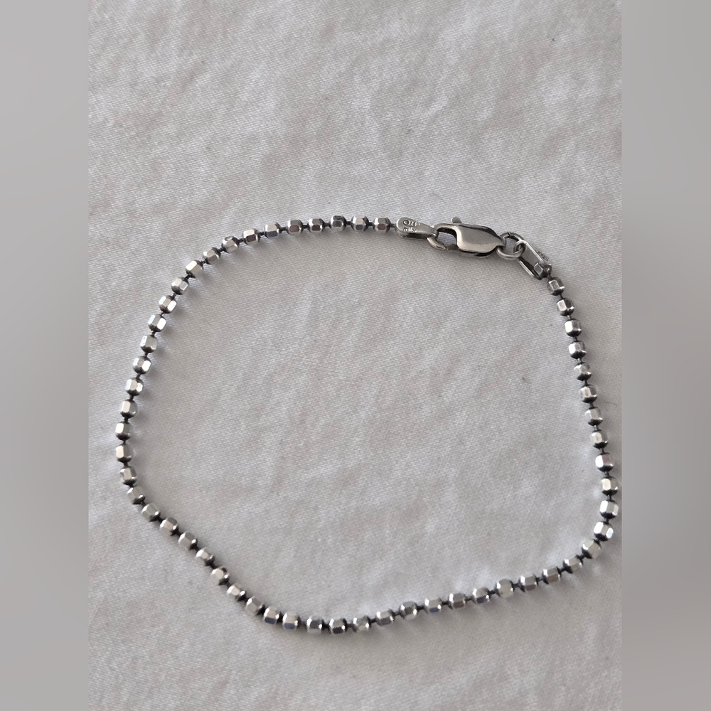 Milor Faceted Bead Bracelet - Silver - Picture 4 of 12